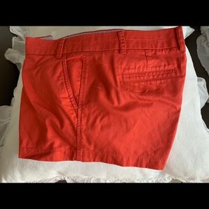 J Crew 3” seam dark orange shorts